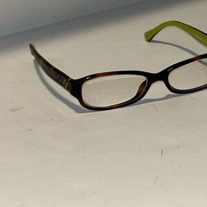 Coach Emily Tortoise Shell and Green Women's Glasses